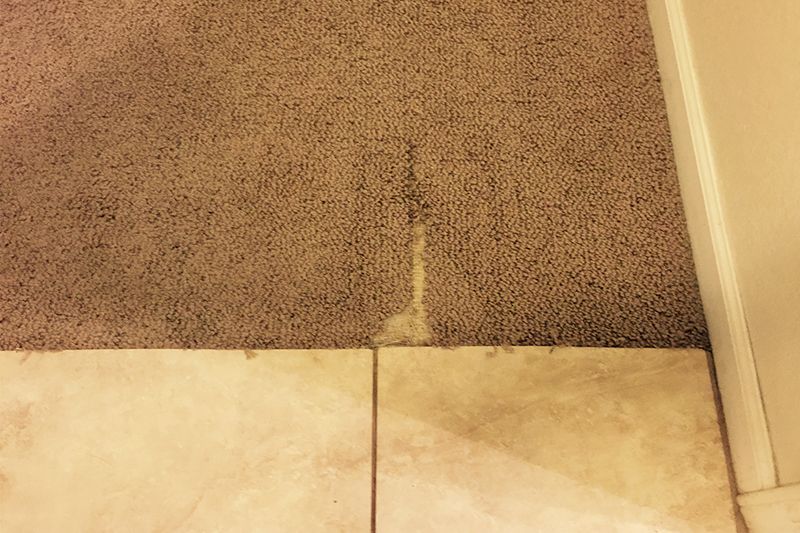 Berber Carpet Repair before repair